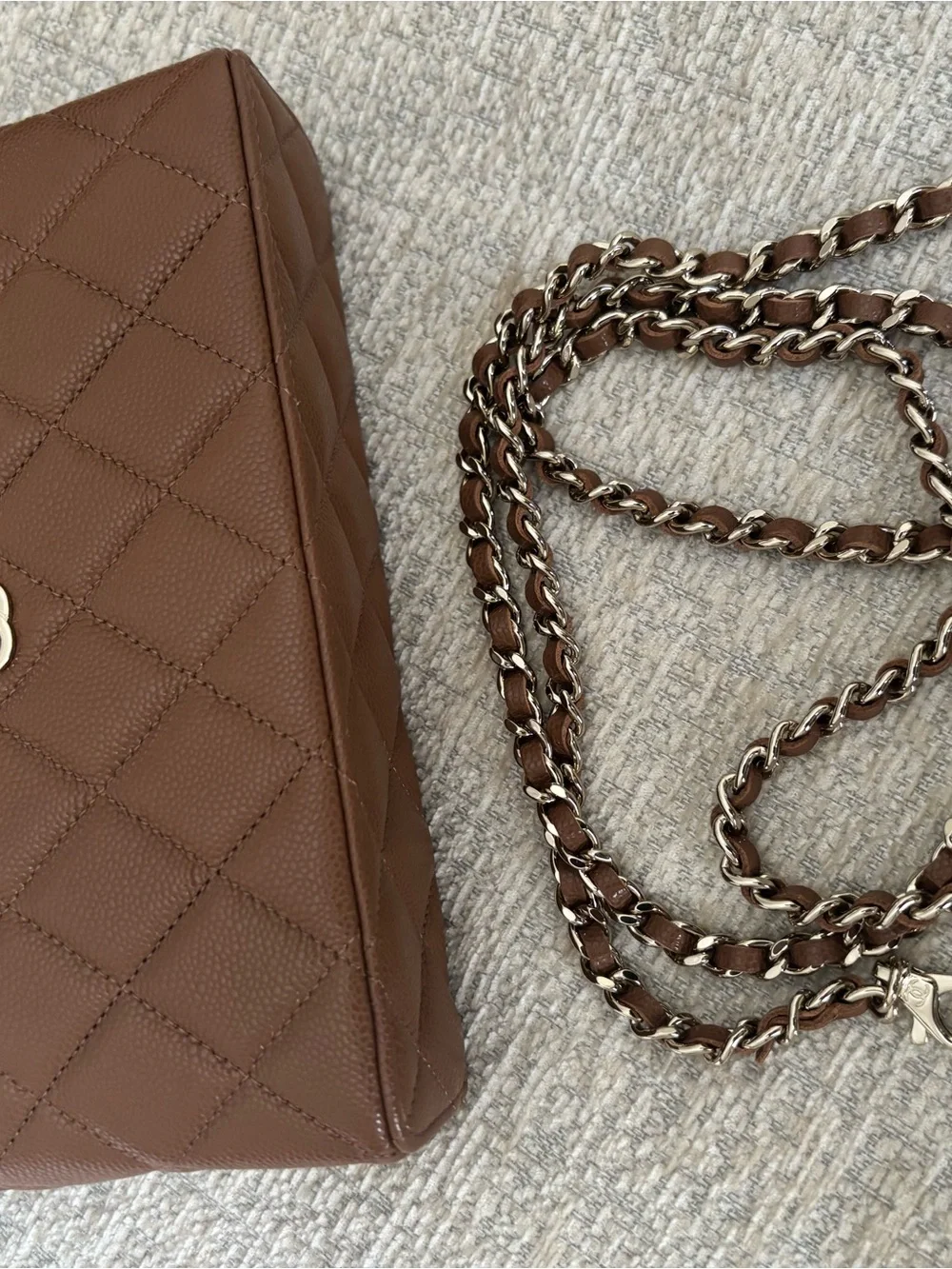 Chanel 26A Brown Slim Vanity BNWT